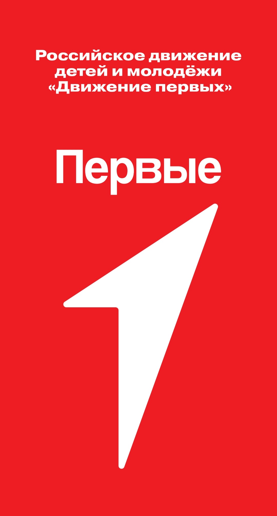 Красный плакат Движения Первых